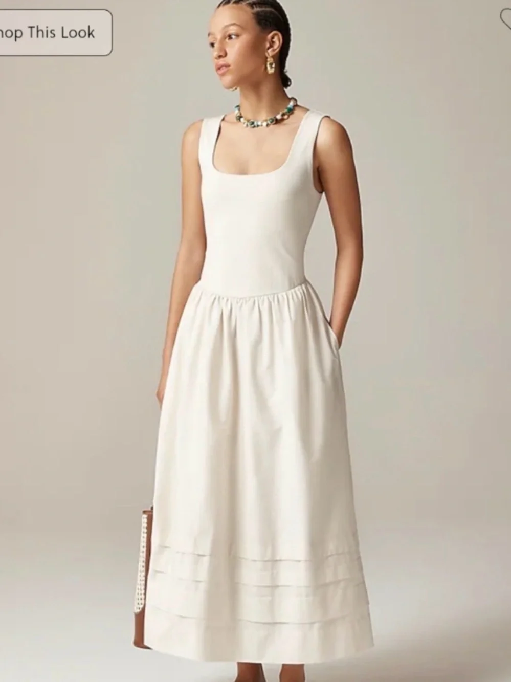 J.Crew Drop Waist Mixy Dress